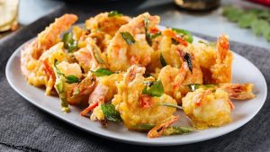 resep masakan udang saus telur
