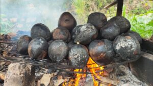 cara membuat kelapa bakar