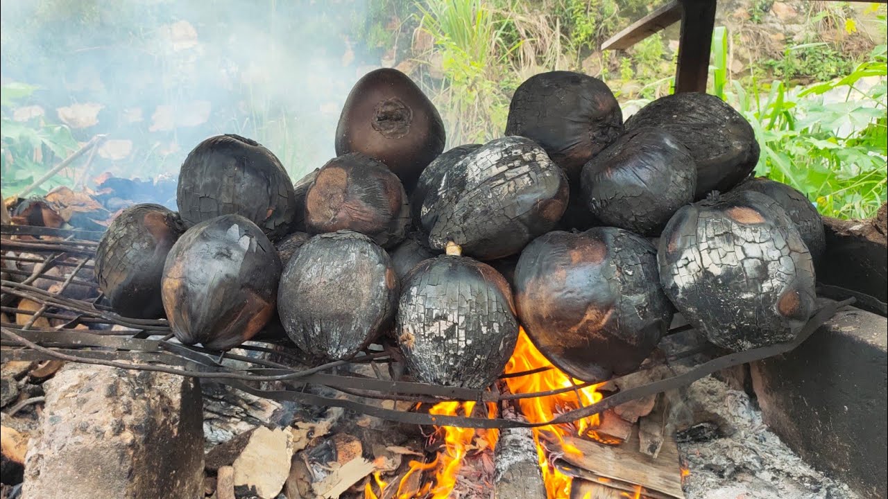 cara membuat kelapa bakar
