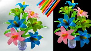cara membuat bunga dari plastik