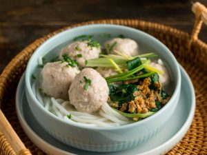 buat adonan bakso dengan mesin