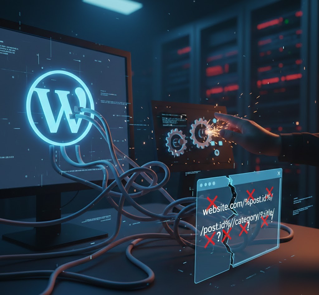 kesalahan setting permalink WordPress