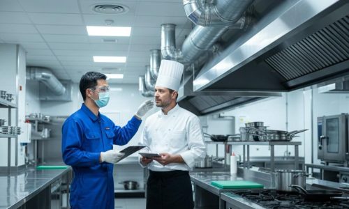 Meja Pemindahan Bahan Dapur untuk Alur Kerja Lebih Cepat
