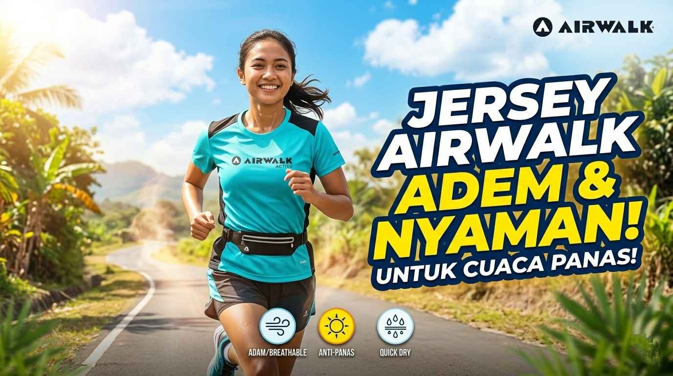 bahan jersey airwalk adem untuk cuaca panas