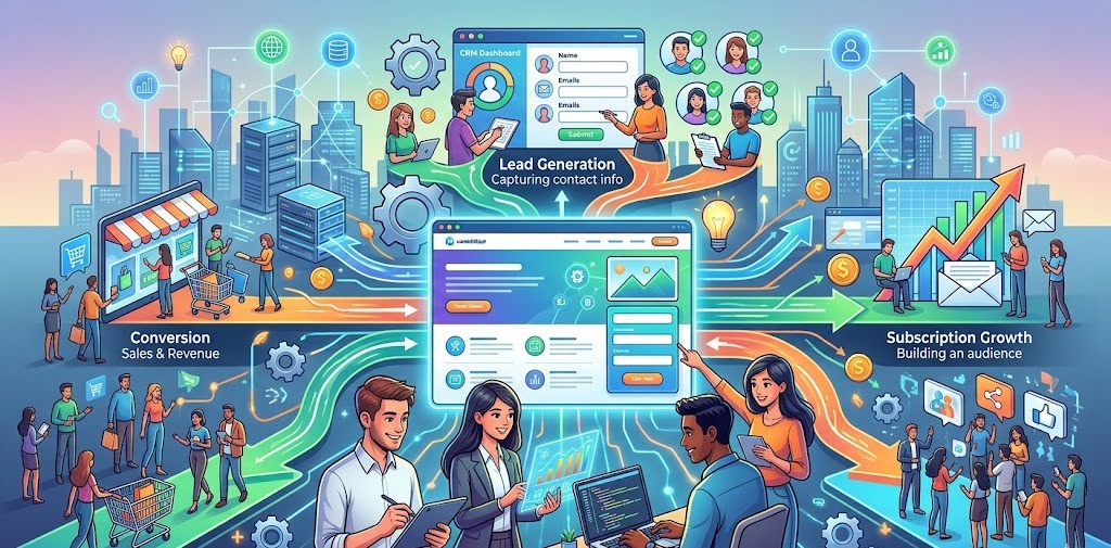 tujuan penggunaan landing page digital