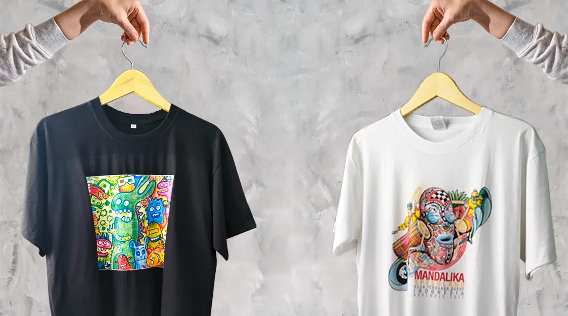 Sablon Kaos Geometris Artistik